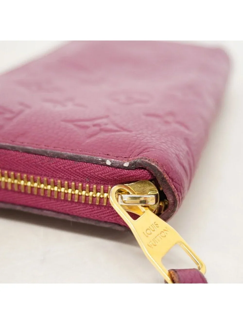 Louis Vuitton Wallet Monogram Empreinte Zippy Aurore